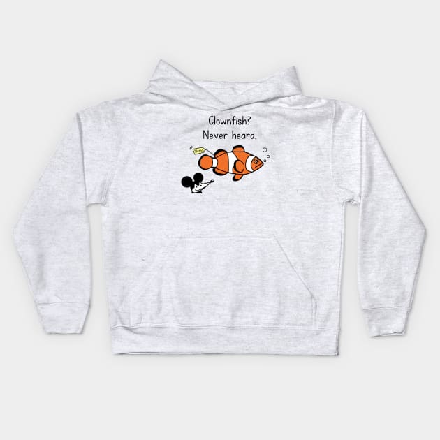 Needless Nemo Kids Hoodie by hungryfatcat